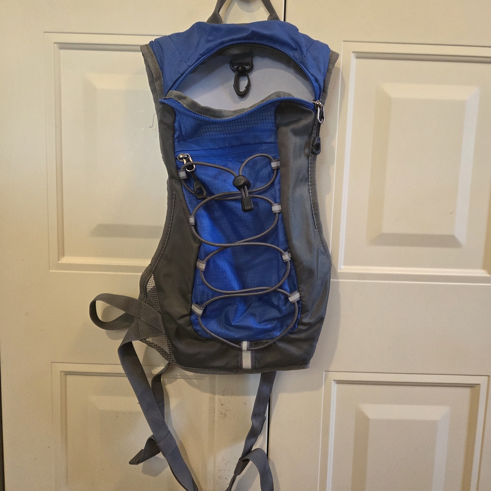 Blue and Gray Sporty Backpacks with Modern Design
